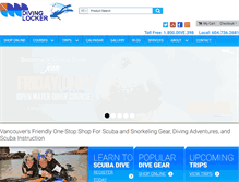 Tablet Screenshot of divinglocker.ca